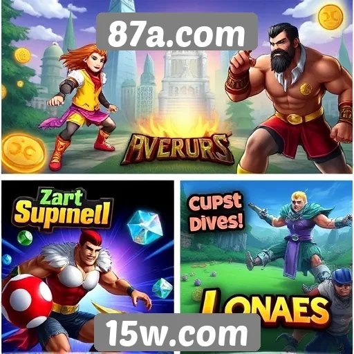 Comparativo de jogos disponíveis no 87a.com